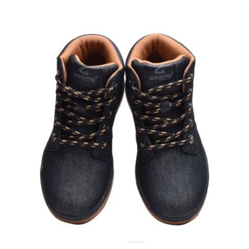 Denim Black Boutique High Top Shoes Youth Size 4‎ NEW